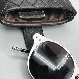 Bottega Veneta Sunglasses BV0180S 002 (Authentic) Ruthenium/Grey Size 48-23-150